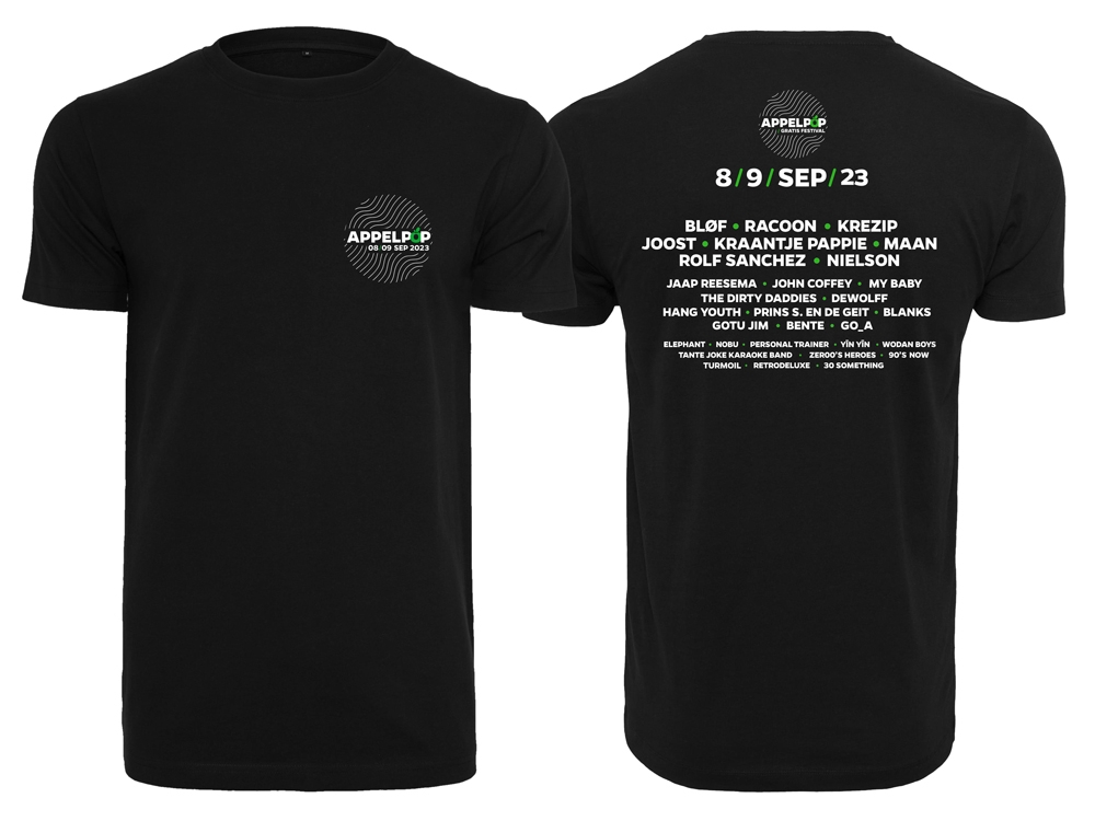 Line-up T-shirt Zwart